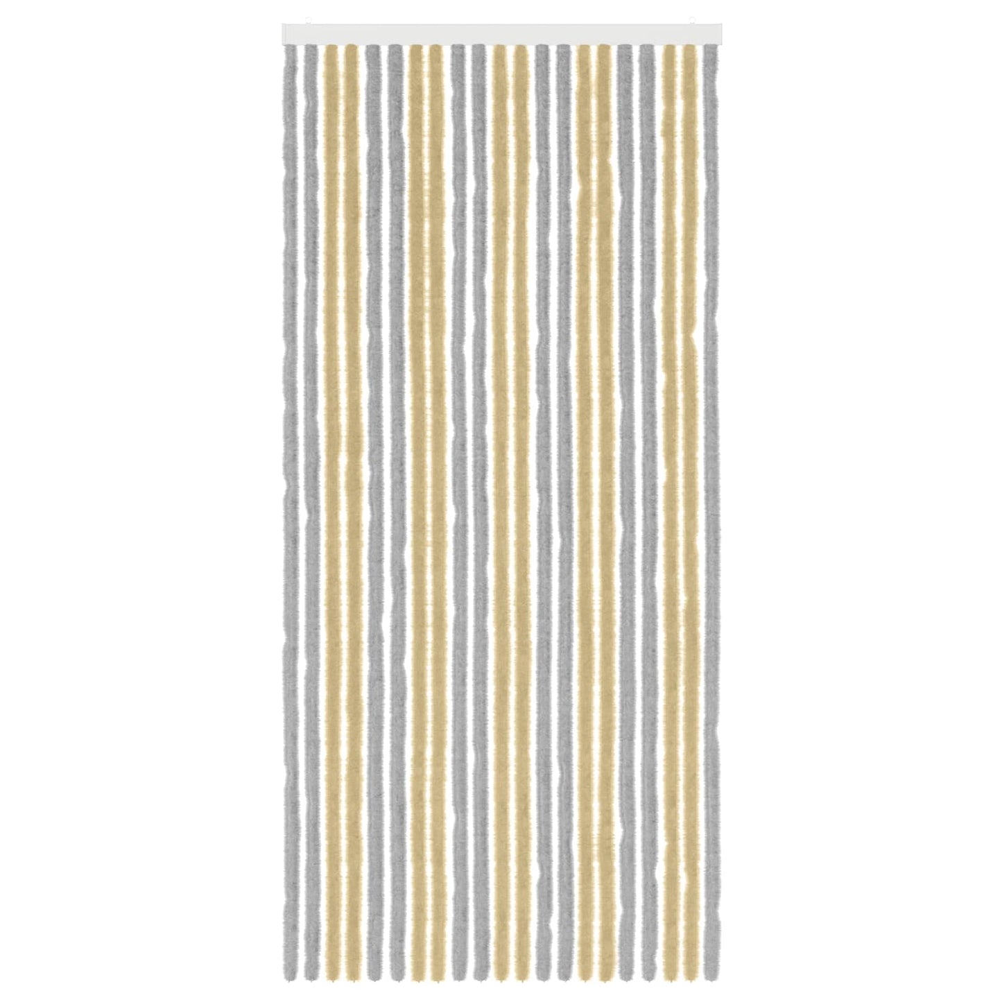 Insect Curtain Chenille Grey and Beige 90 x 200 cm 100% PP