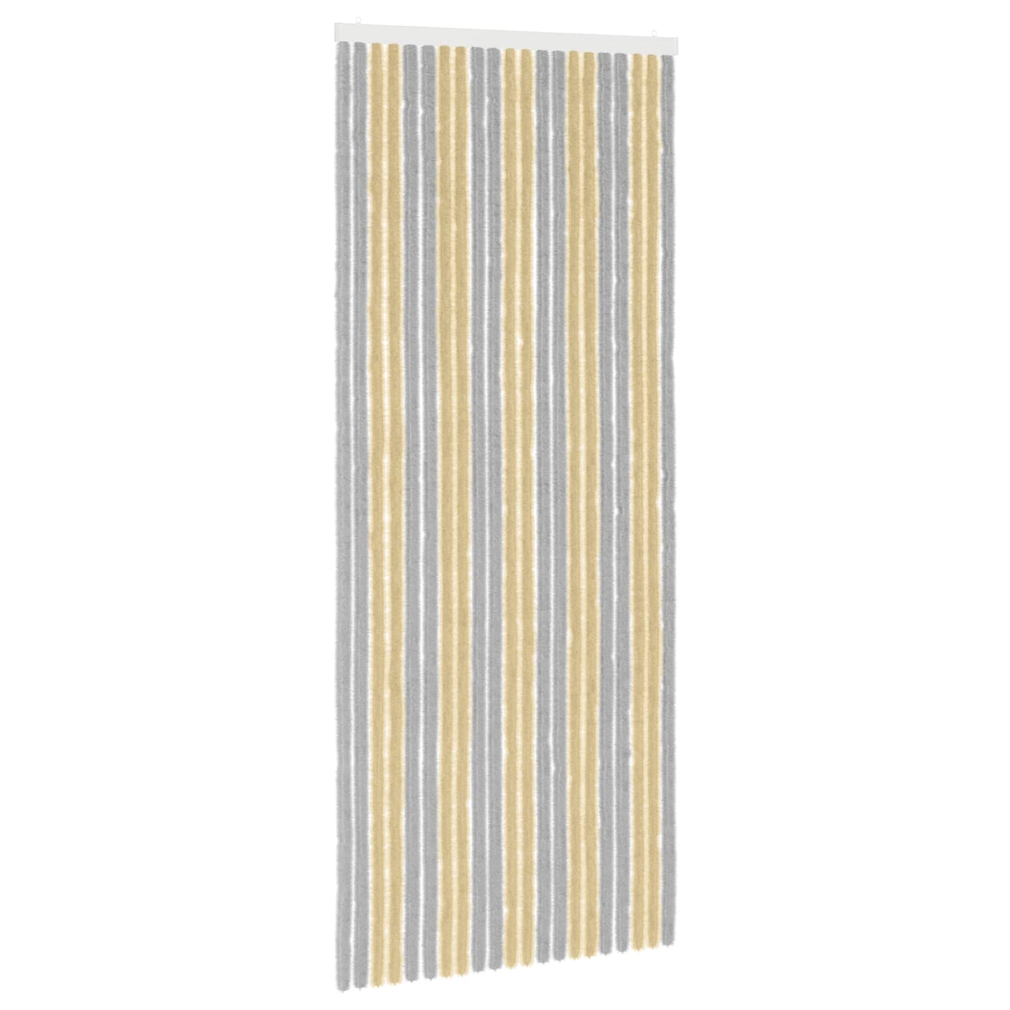 Insect Curtain Chenille Grey and Beige 90 x 220 cm 100% PP