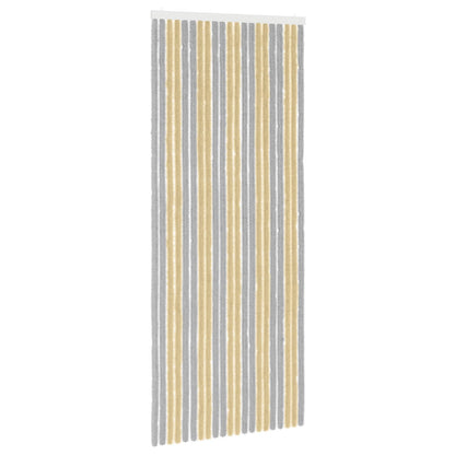 Insect Curtain Chenille Grey and Beige 90 x 220 cm 100% PP