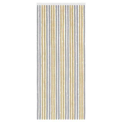 Insect Curtain Chenille Grey and Beige 90 x 220 cm 100% PP