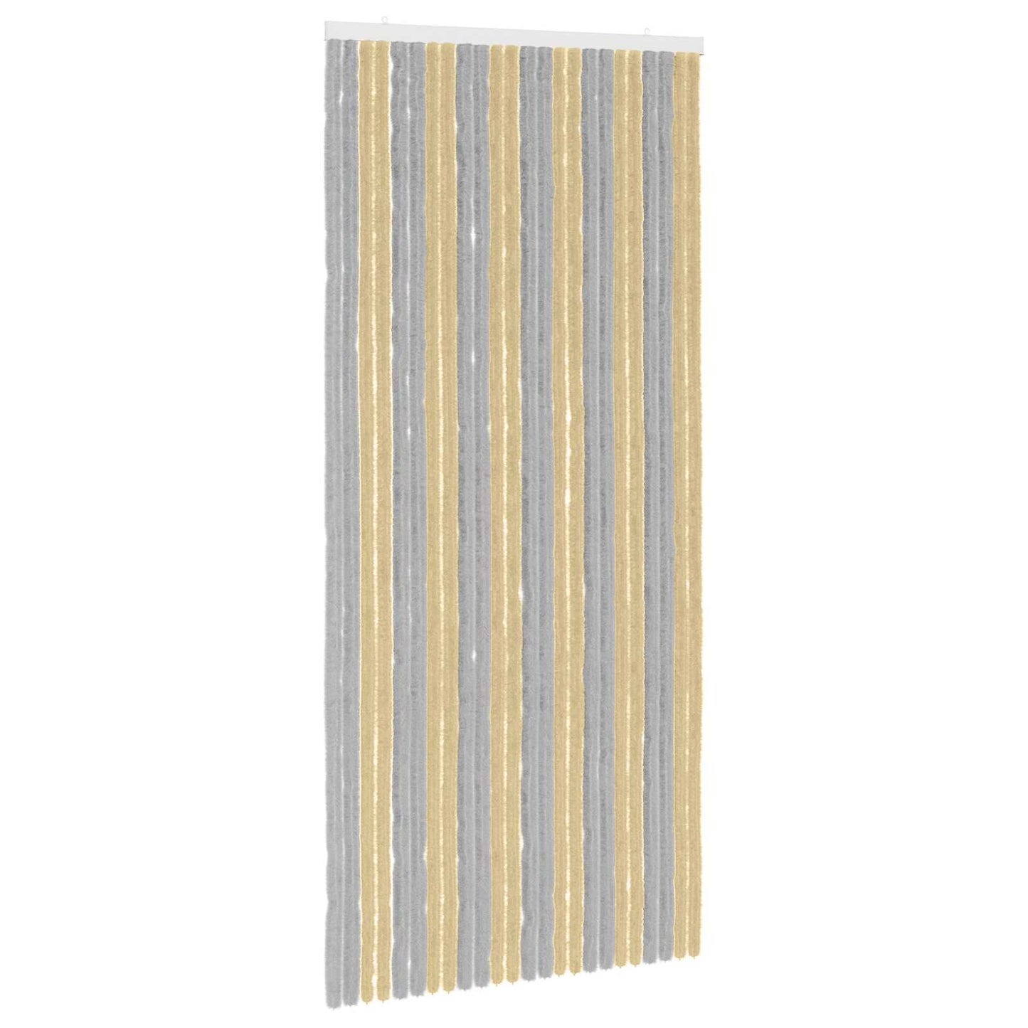 Insect Curtain Chenille Grey and Beige 100 x 220 cm 100% PP