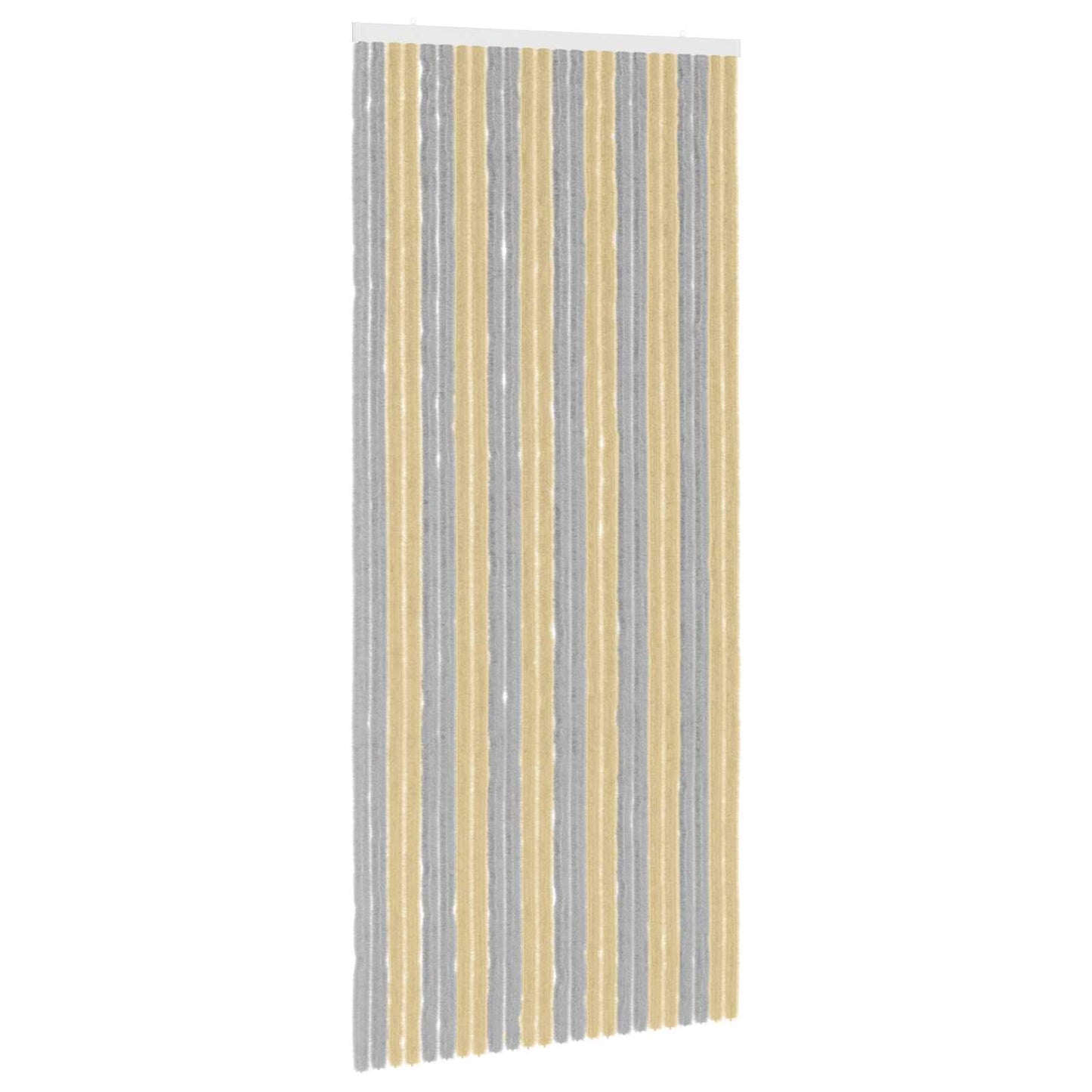 Insect Curtain Chenille Grey and Beige 100 x 230 cm 100% PP