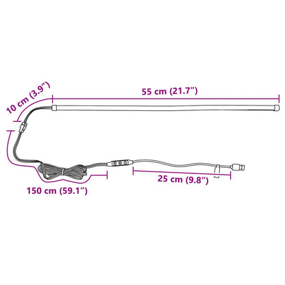 LED Strip 55 cm Multicolour PVC