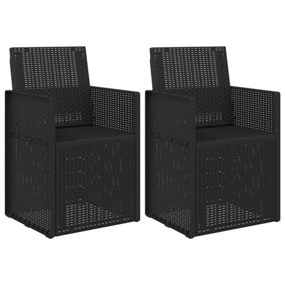 Garden Dining Chairs 2 pcs Anthracite 53 x 47 x 88.5 cm PP