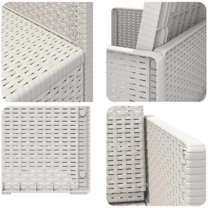 Garden Dining Chairs 2 pcs White PP