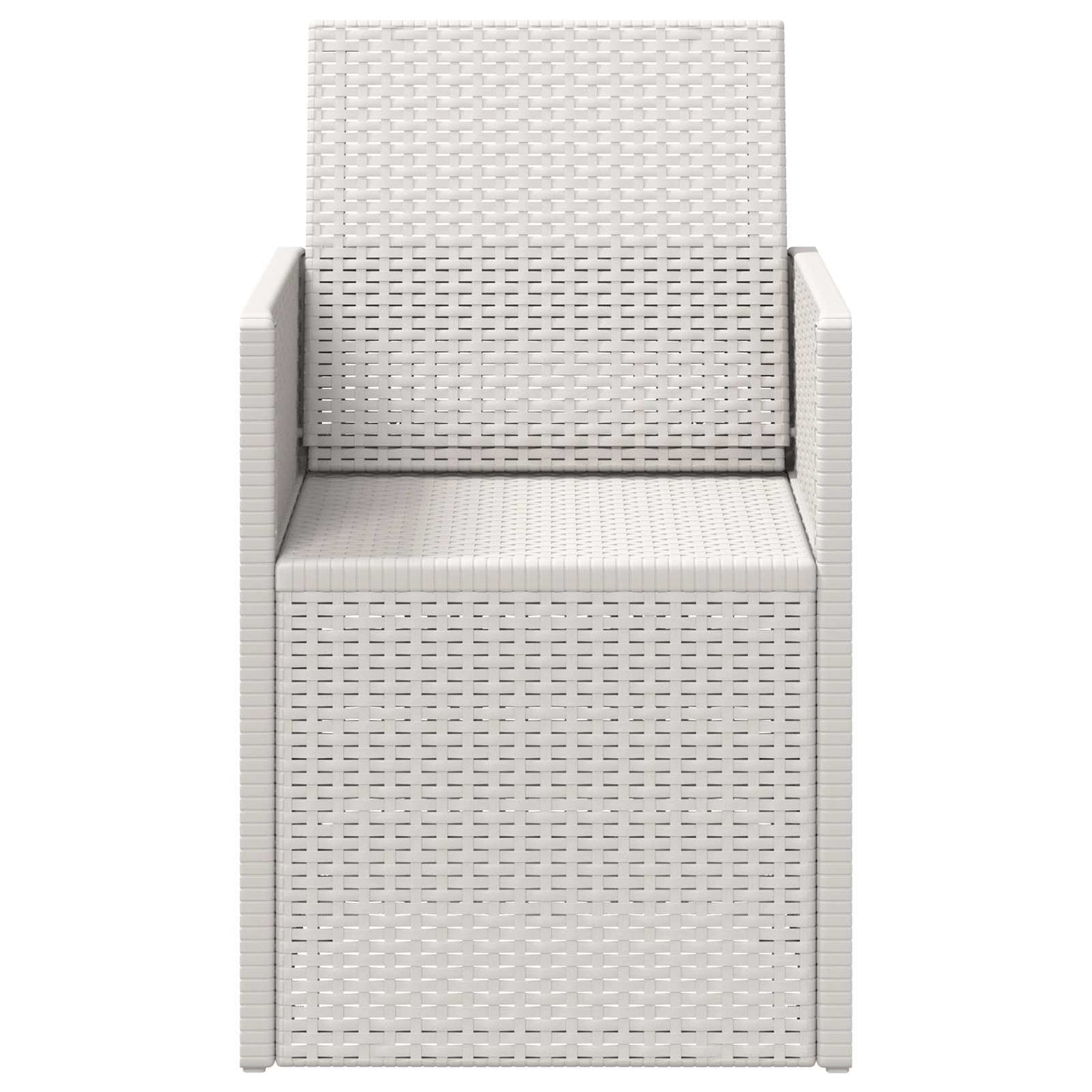 Garden Dining Chairs 2 pcs White PP