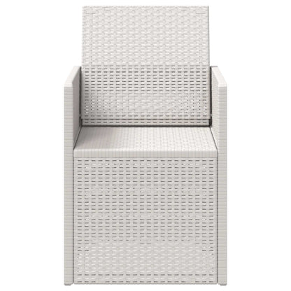 Garden Dining Chairs 2 pcs White PP