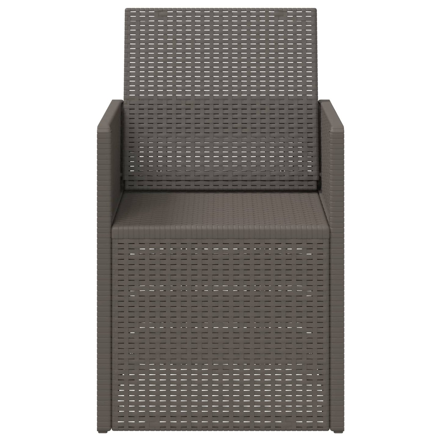Garden Dining Chairs 2 pcs Light Grey PP
