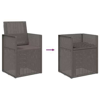Garden Dining Chairs 2 pcs Light Grey PP
