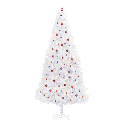 Artificial Christmas Tree with Stand White 300 cm PVC and Steel