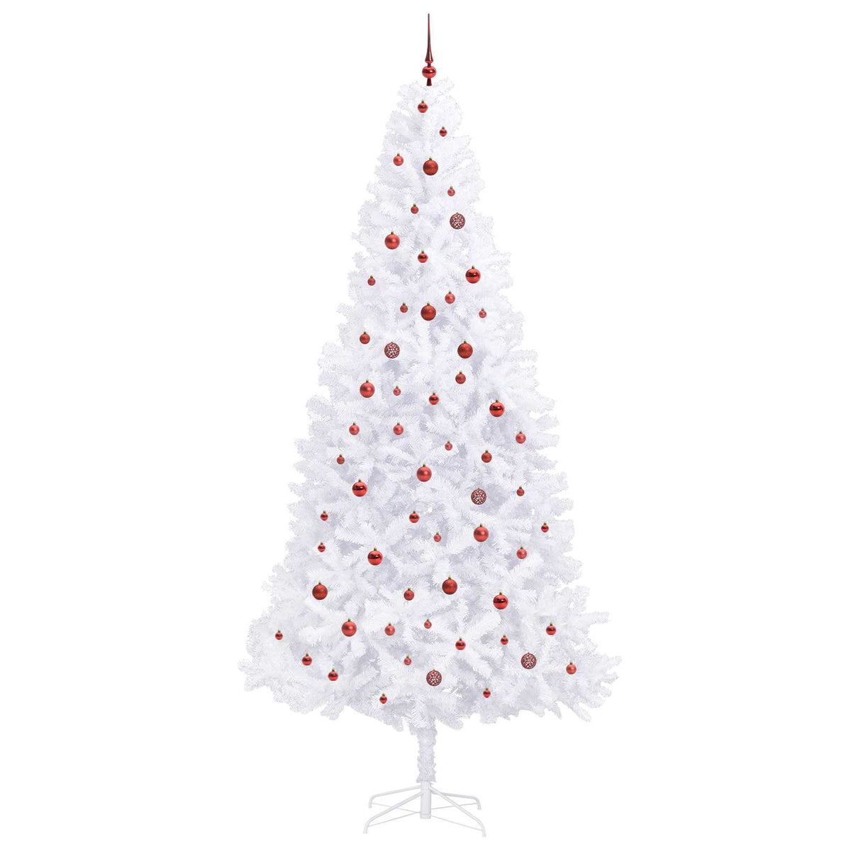 Artificial Christmas Tree with Stand White 300 cm PVC and Steel