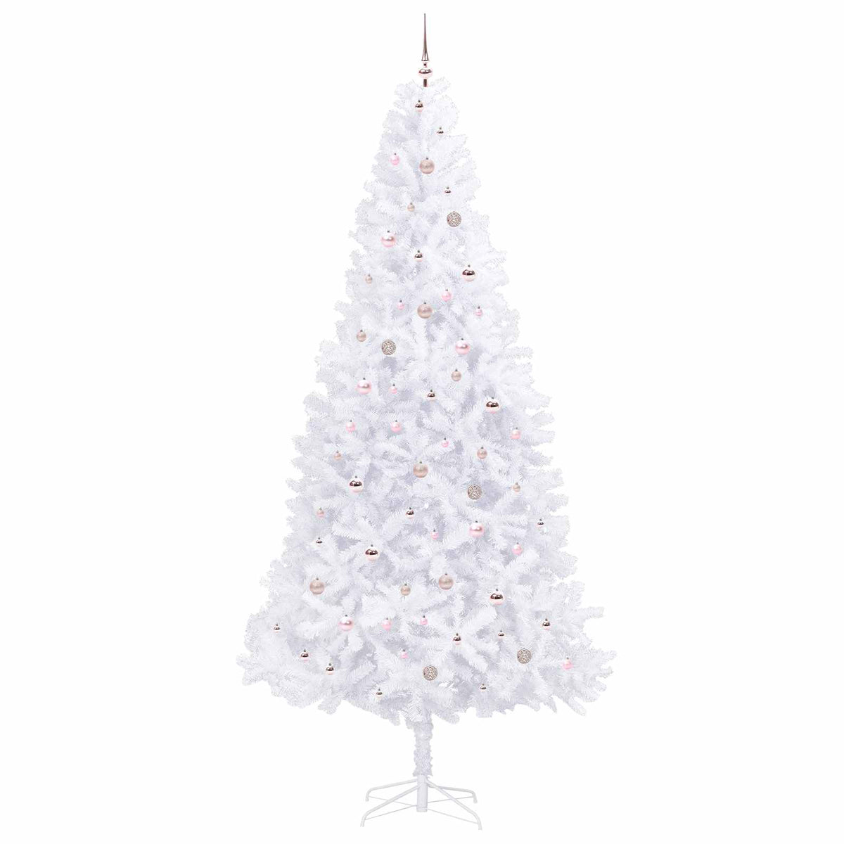 Artificial Christmas Tree with Stand White 300 cm PVC and Steel