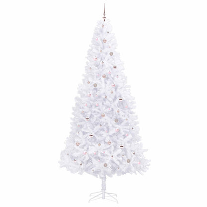 Artificial Christmas Tree with Stand White 300 cm PVC and Steel