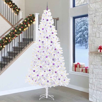 Artificial Christmas Tree with Stand White 300 cm PVC and Steel