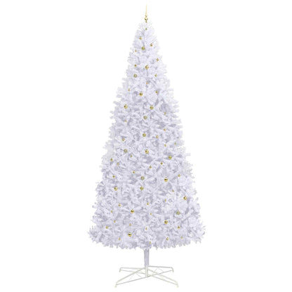 Artificial Christmas Tree with Stand White 400 cm PVC and Steel