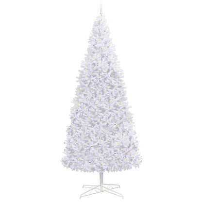 Artificial Christmas Tree with Stand White 400 cm PVC and Steel