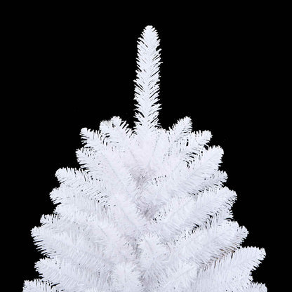 Artificial Hinged Christmas Tree White 120 cm PVC and Steel