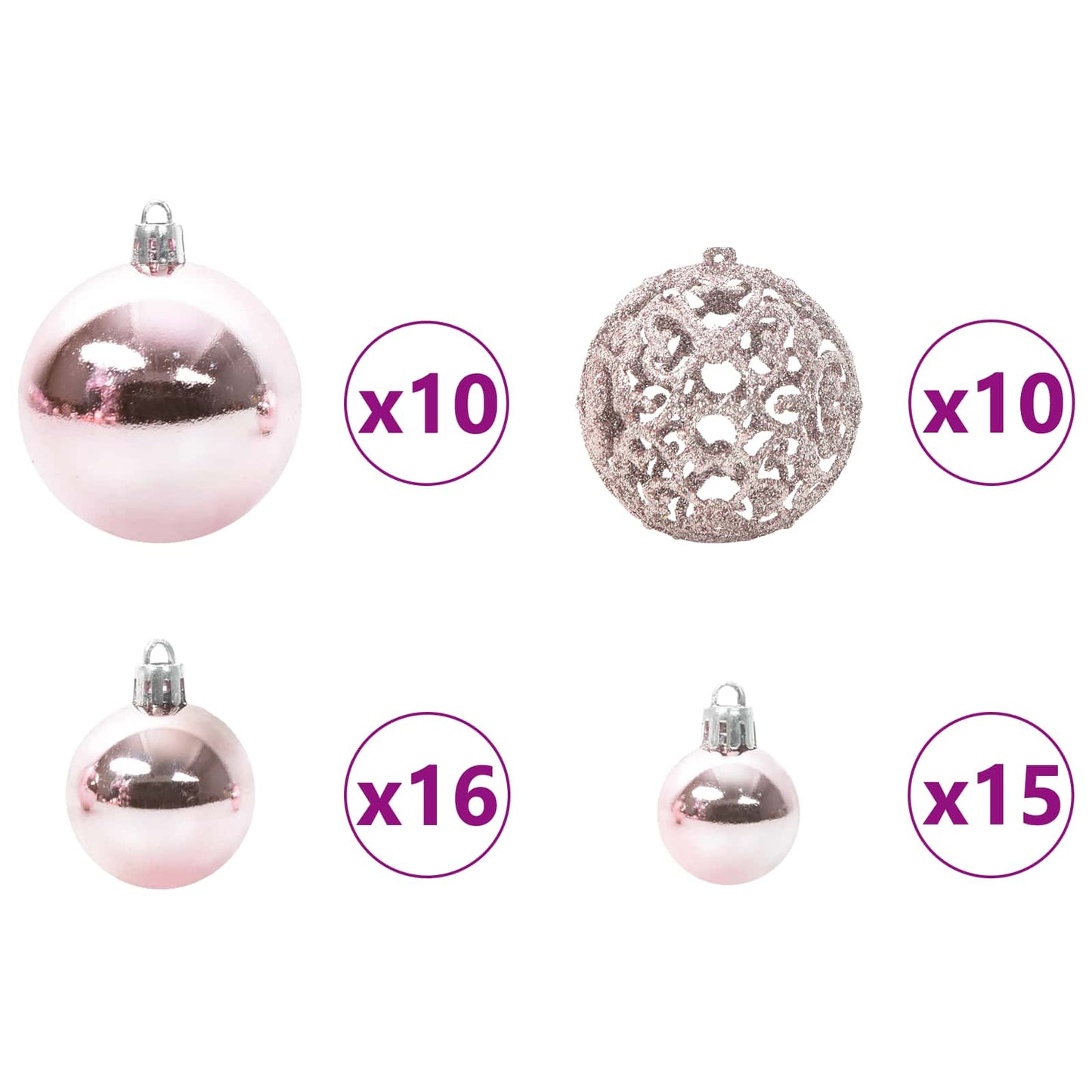 Artificial Hinged Christmas Tree White 210 cm PVC and Steel
