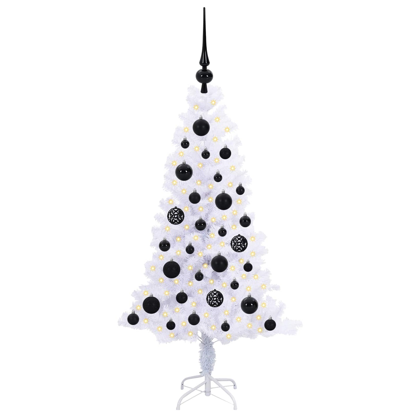 Artificial Christmas Tree with Stand White 120 cm PVC and Steel