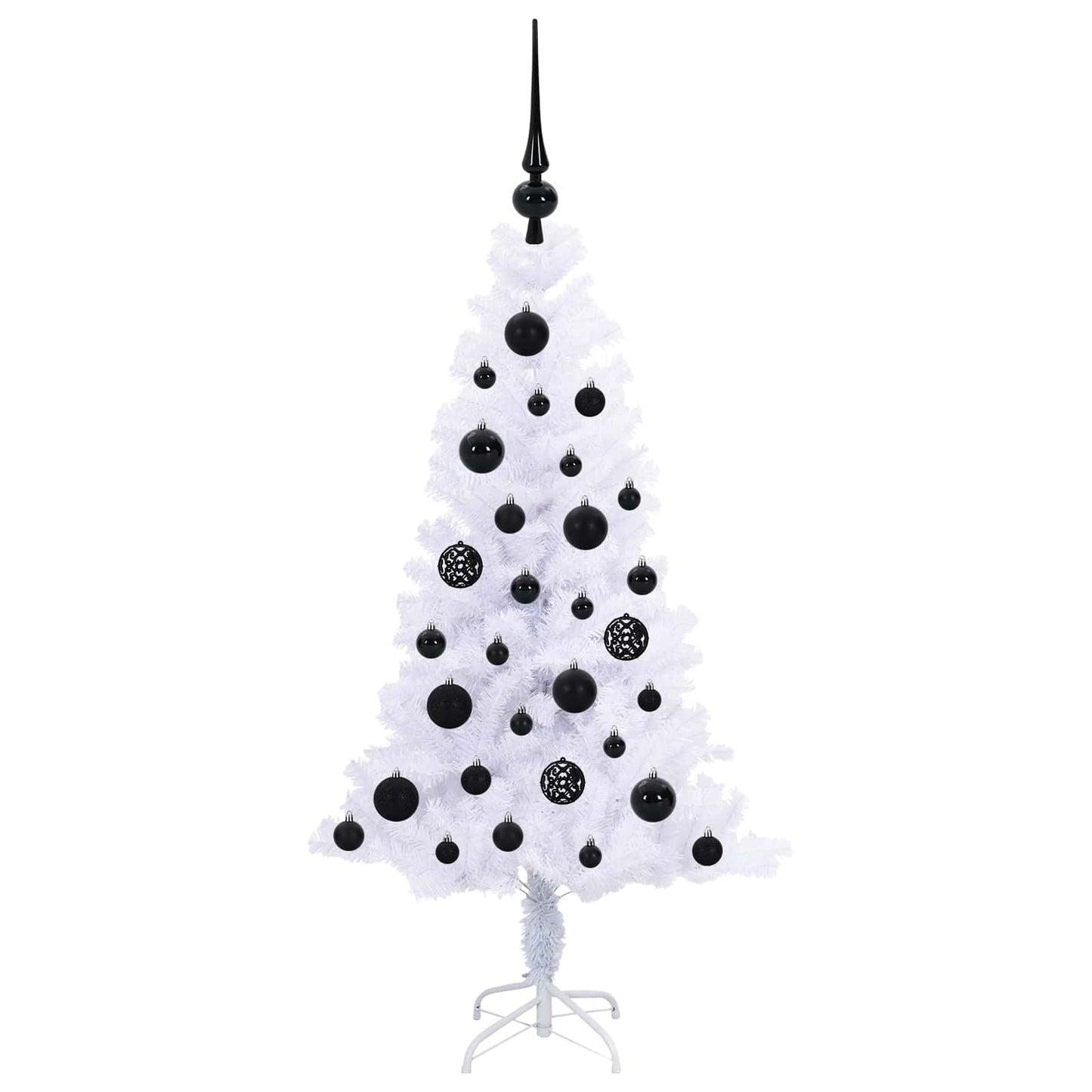 Artificial Christmas Tree with Stand White 120 cm PVC and Steel