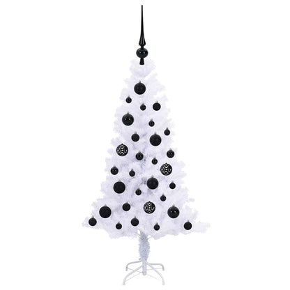 Artificial Christmas Tree with Stand White 120 cm PVC and Steel