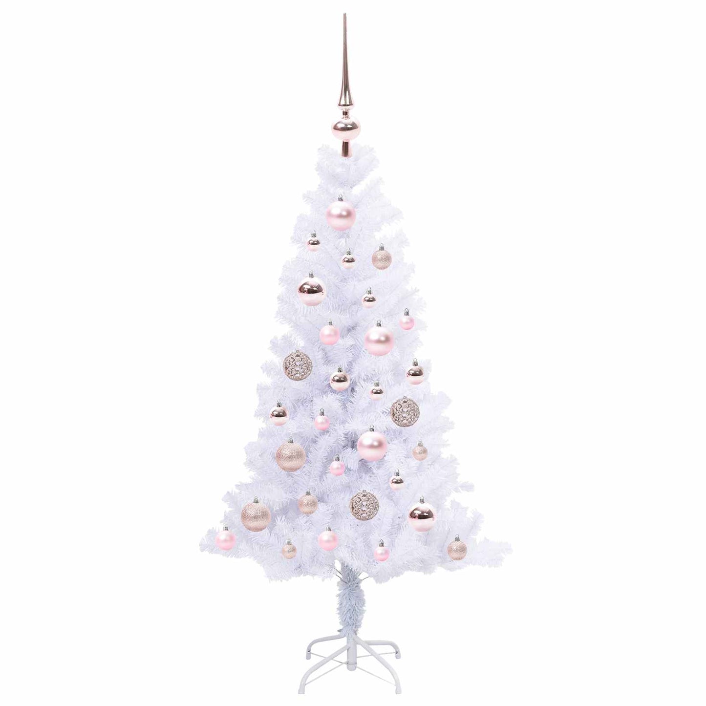 Artificial Christmas Tree with Stand White 120 cm PVC and Steel