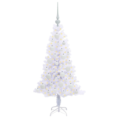 Artificial Christmas Tree with Stand White 120 cm PVC and Steel