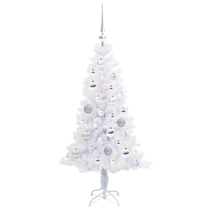 Artificial Christmas Tree with Stand White 120 cm PVC and Steel