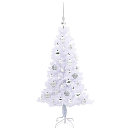Artificial Christmas Tree with Stand White 120 cm PVC and Steel