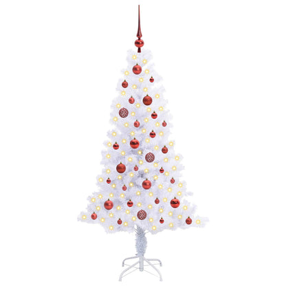 Artificial Christmas Tree with Stand White 150 cm PVC and Steel