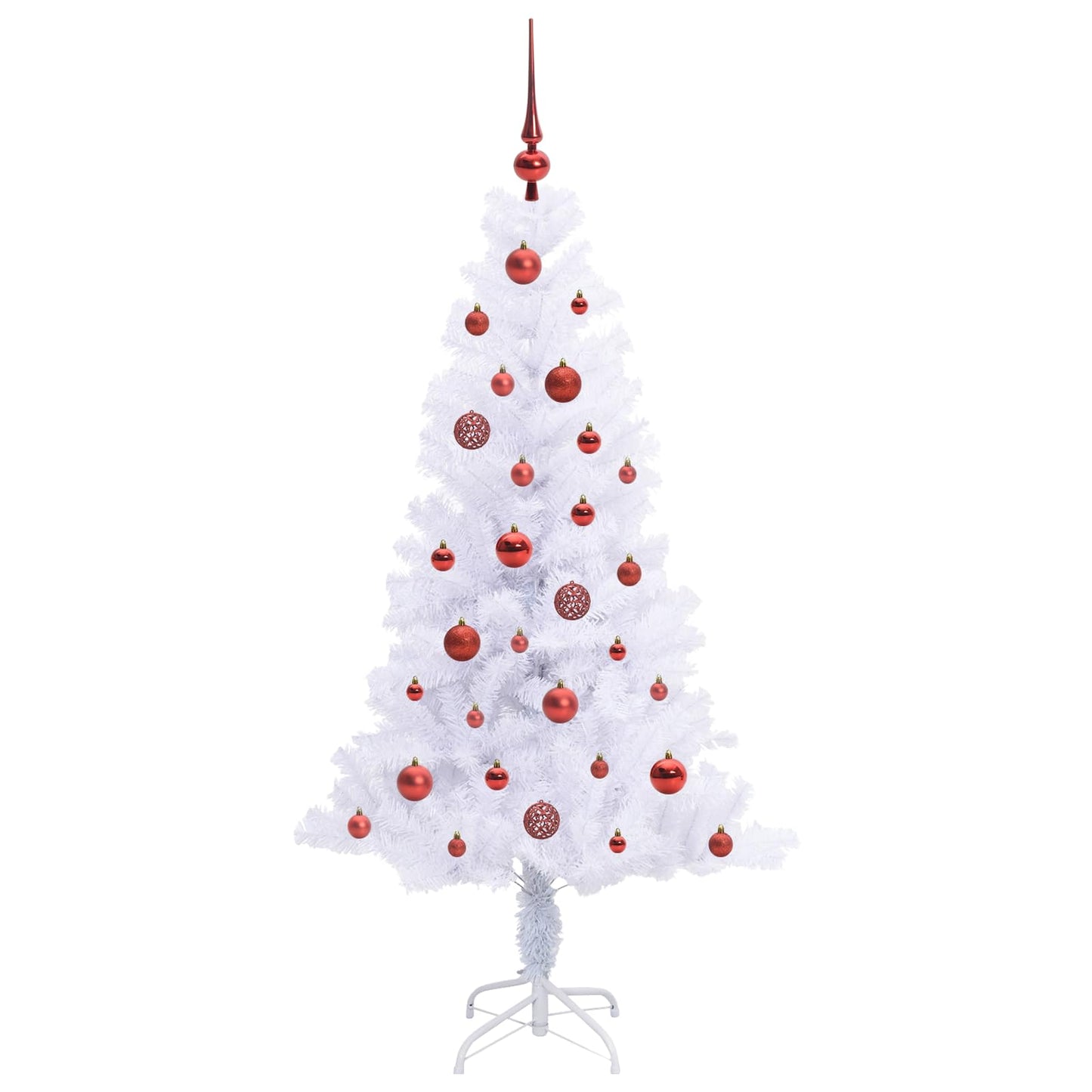 Artificial Christmas Tree with Stand White 150 cm PVC and Steel