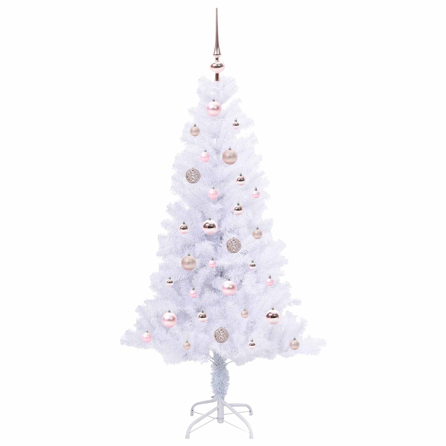 Artificial Christmas Tree with Stand White 150 cm PVC and Steel