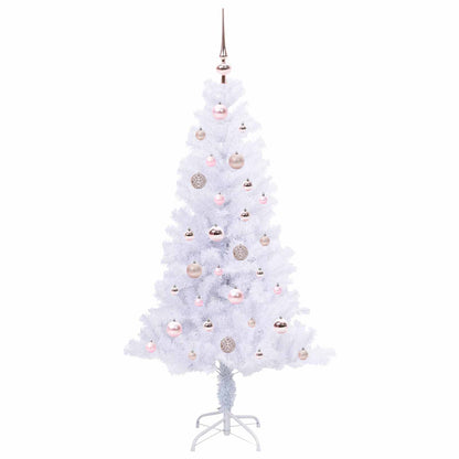 Artificial Christmas Tree with Stand White 150 cm PVC and Steel