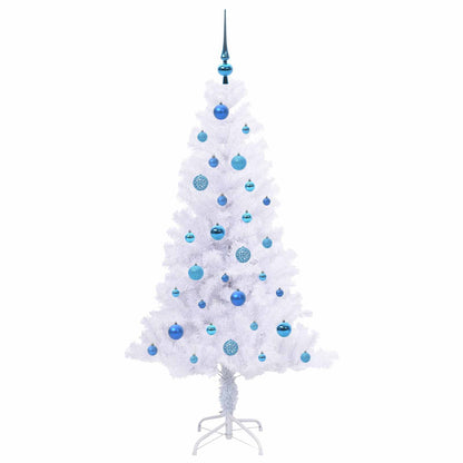 Artificial Christmas Tree with Stand White 150 cm PVC and Steel