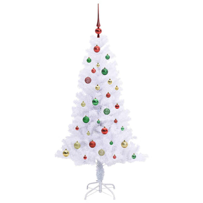 Artificial Christmas Tree with Stand White 150 cm PVC and Steel
