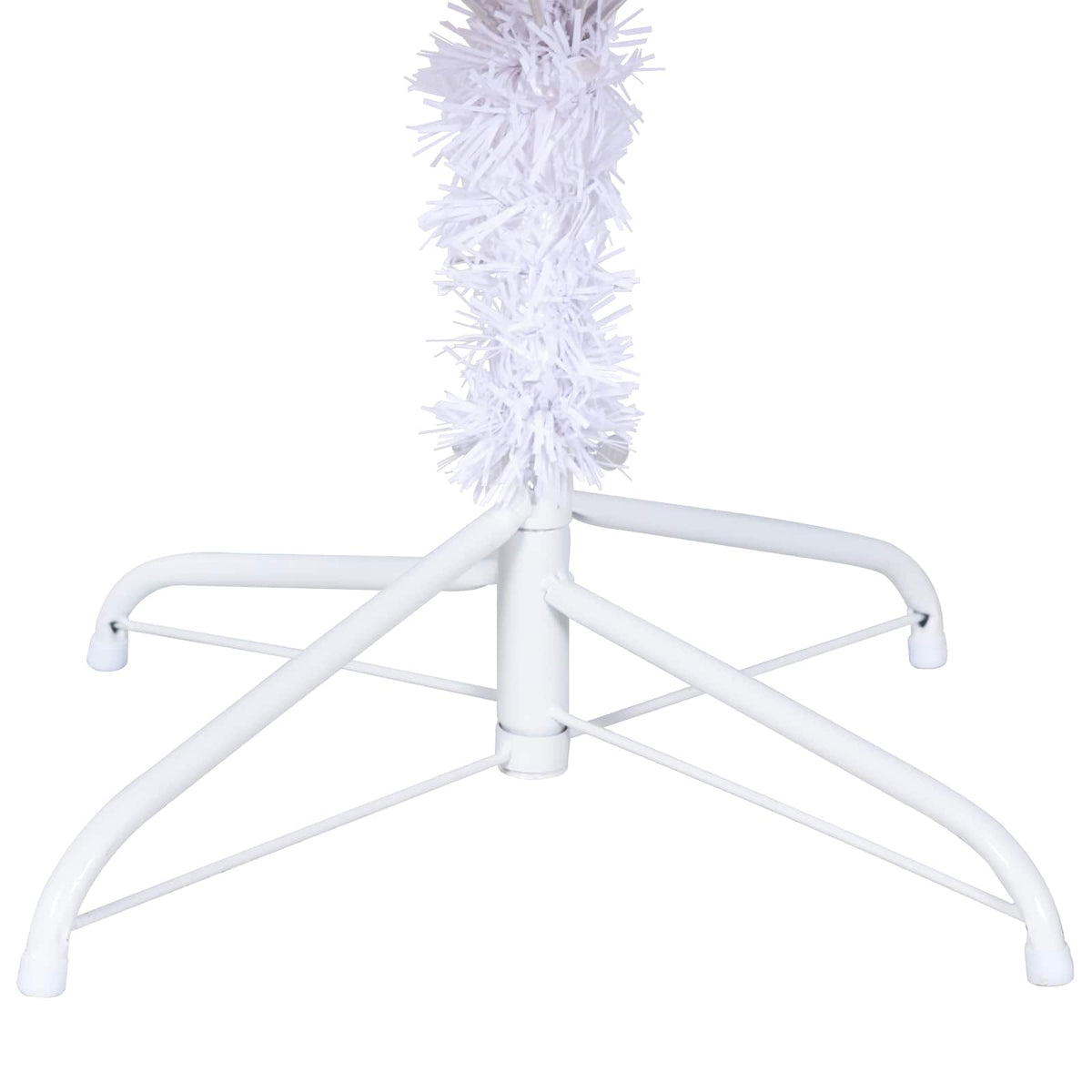 Artificial Christmas Tree with Stand White 210 cm PVC and Steel