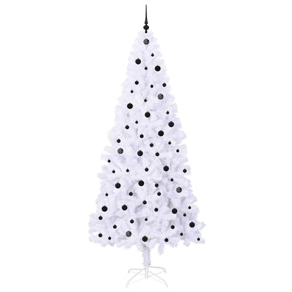 Artificial Christmas Tree with Stand White 240 cm PVC and Steel
