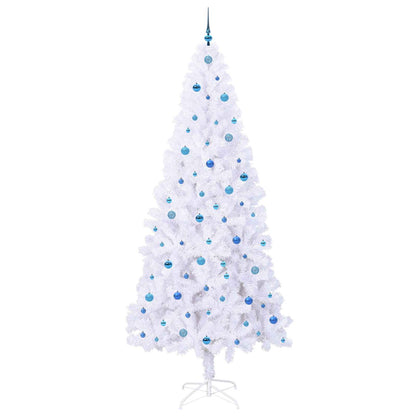 Artificial Christmas Tree with Stand White 240 cm PVC and Steel
