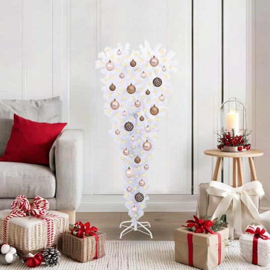 Artificial Christmas Tree with Stand White 120 cm PVC and Steel