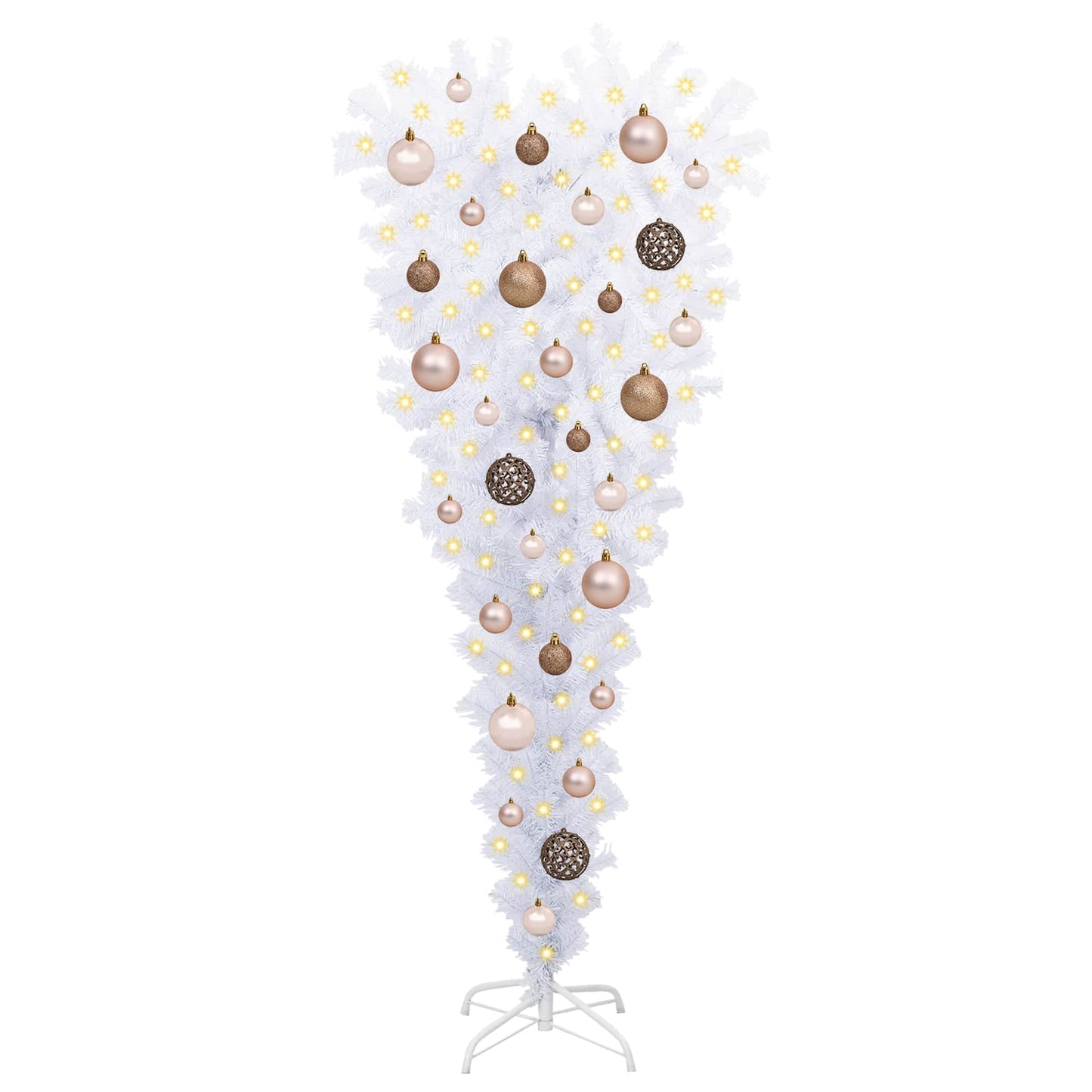 Artificial Christmas Tree with Stand White 120 cm PVC and Steel