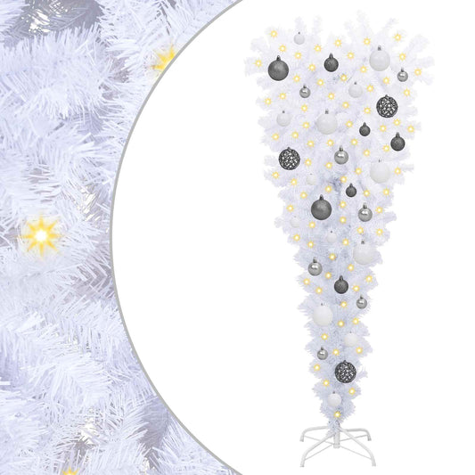 Artificial Christmas Tree with Stand White 120 cm PVC and Steel