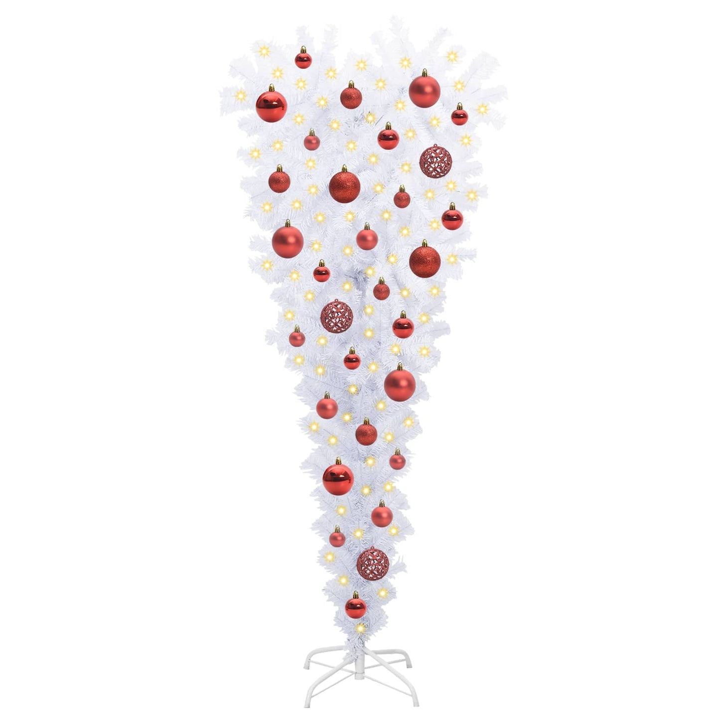 Artificial Christmas Tree with Stand White 120 cm PVC and Steel