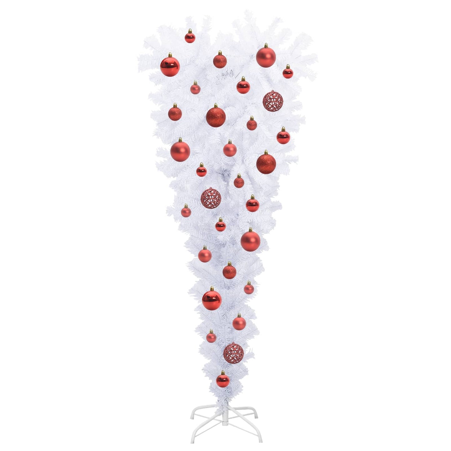 Artificial Christmas Tree with Stand White 120 cm PVC and Steel