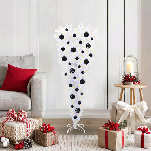 Artificial Christmas Tree with Stand White 120 cm PVC and Steel