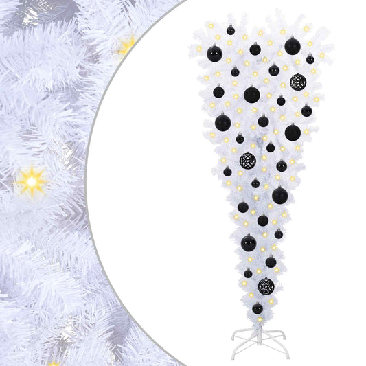 Artificial Christmas Tree with Stand White 120 cm PVC and Steel