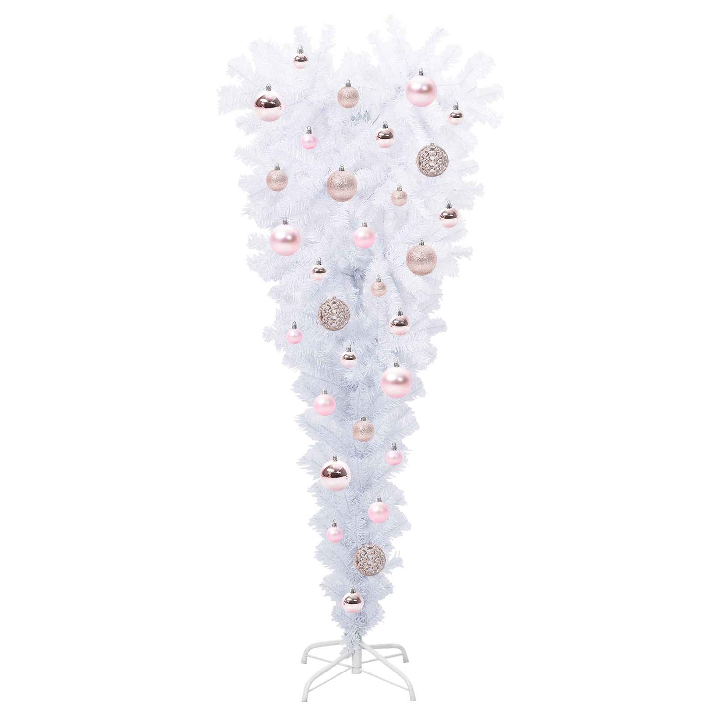 Artificial Christmas Tree with Stand White 120 cm PVC and Steel