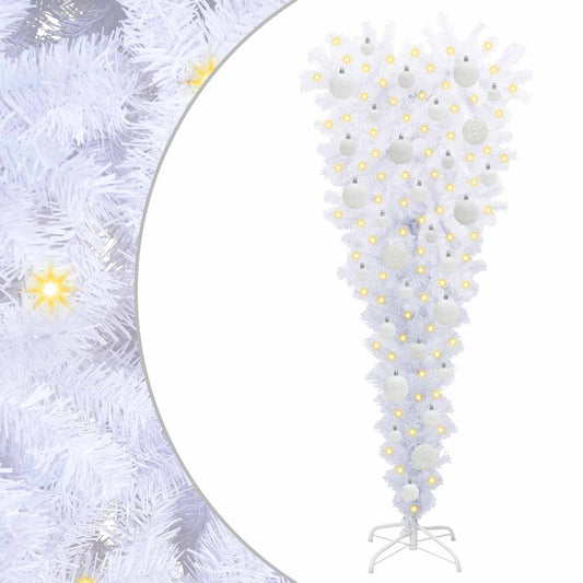 Artificial Christmas Tree with Stand White 120 cm PVC and Steel