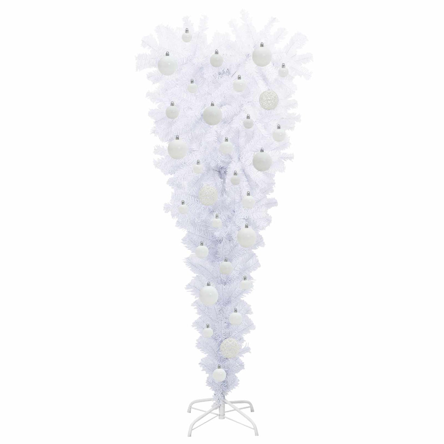 Artificial Christmas Tree with Stand White 120 cm PVC and Steel
