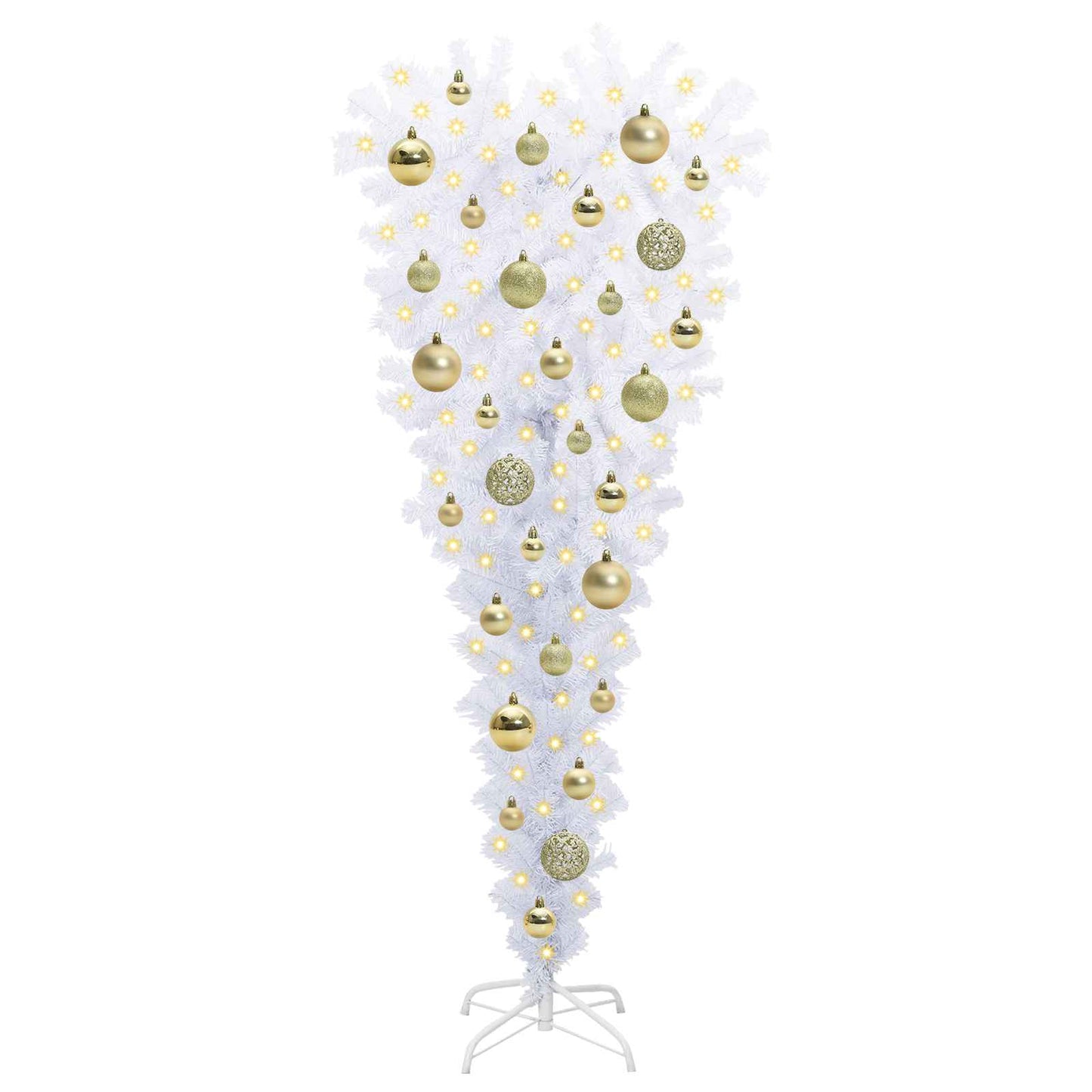 Artificial Christmas Tree with Stand White 120 cm PVC and Steel