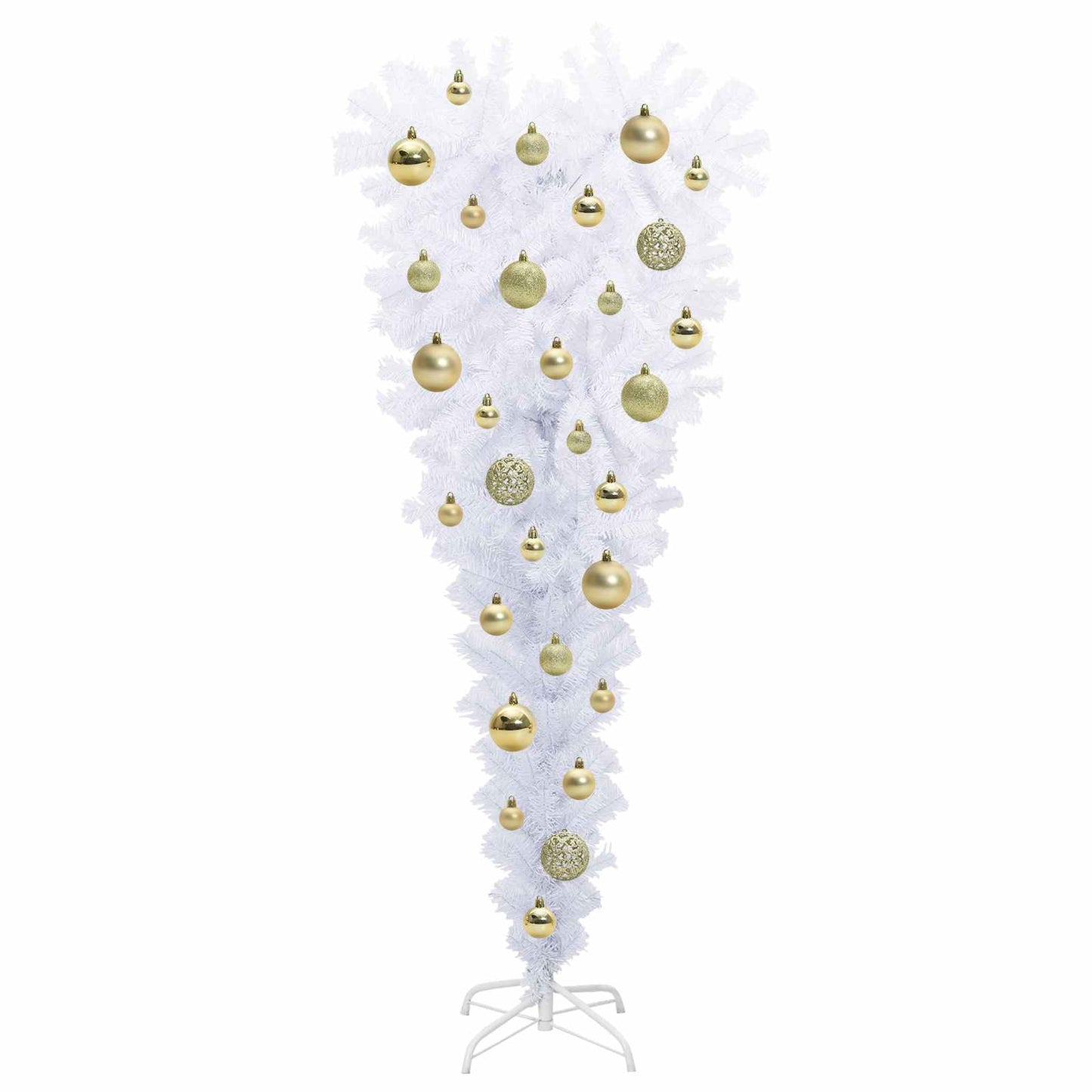 Artificial Christmas Tree with Stand White 120 cm PVC and Steel